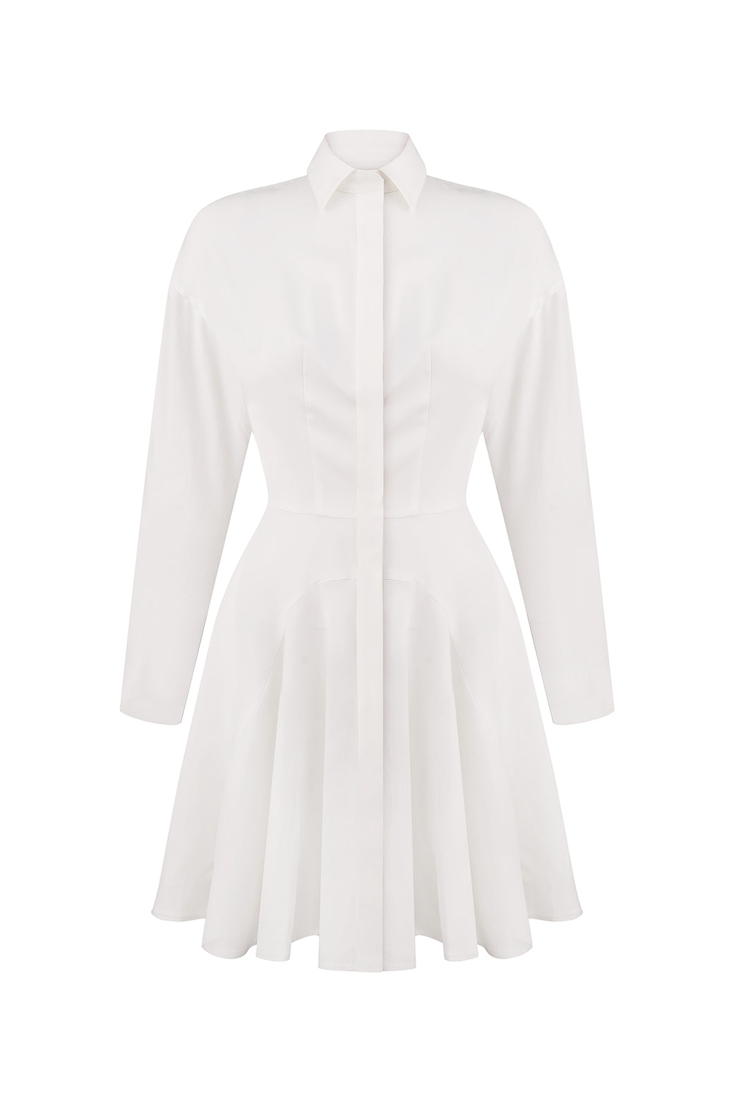 Anya White Crepe dress